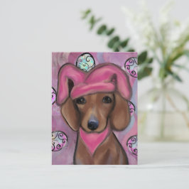 Dachshund Vykort