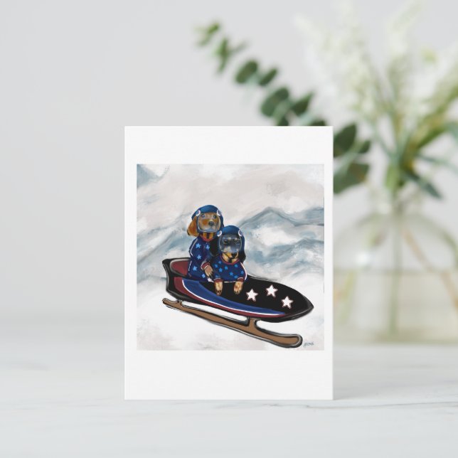 DACHSHUND  VYKORT (Stående Fram)