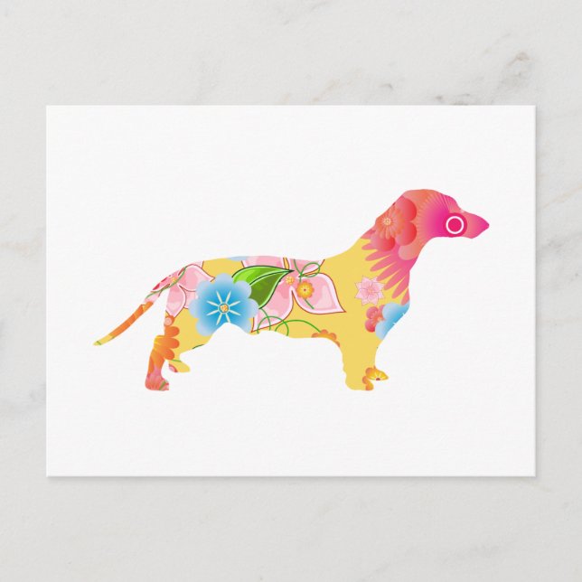 Dachshund Vykort (Framsida)