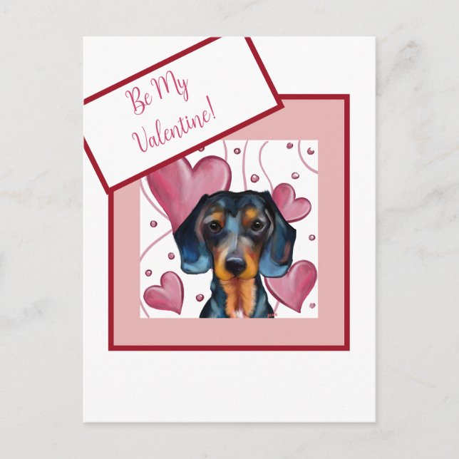 Dachshund   vykort (Framsida)
