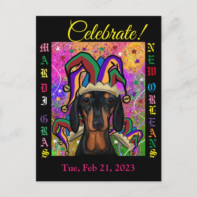 Dachshund       vykort (Framsida)