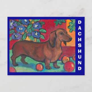 Dachshund-vykort Vykort