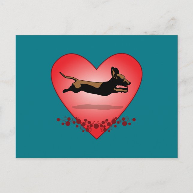 Dachshund-vykort Vykort (Framsida)