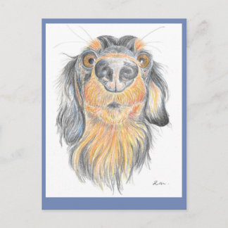 Dachshund-vykort Vykort