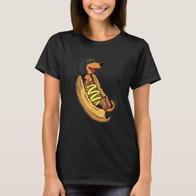 Dachshund Weenie Sause Hund T Shirt (Framsida)