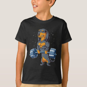 Dachshund Weightlift Fitness Gym T Shirt