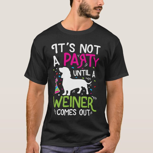 Dachshund Weiner Hund Funny T Shirt (Framsida)