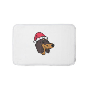Dachshund Weiner Hund Santa jul Badrumsmatta