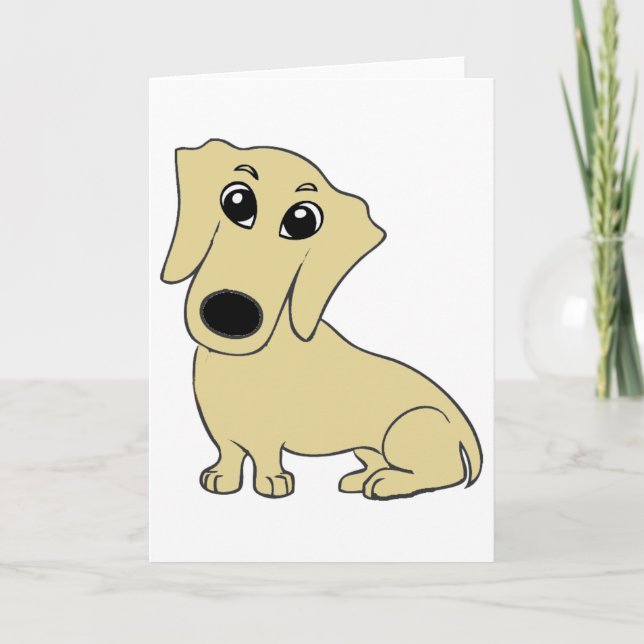 dachshund wheaton tecknad film kort (Framsida)