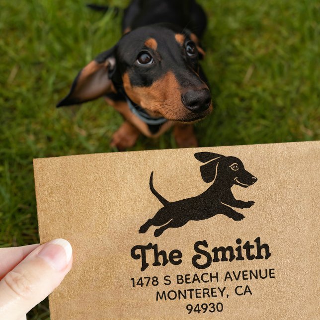 Dachshund Wiener Dog Ägare Retur Stämpel (Skapare uppladdad)