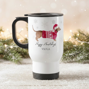 Dachshund Wiener Dog Husdjur Namn Holiday Resa Resemugg