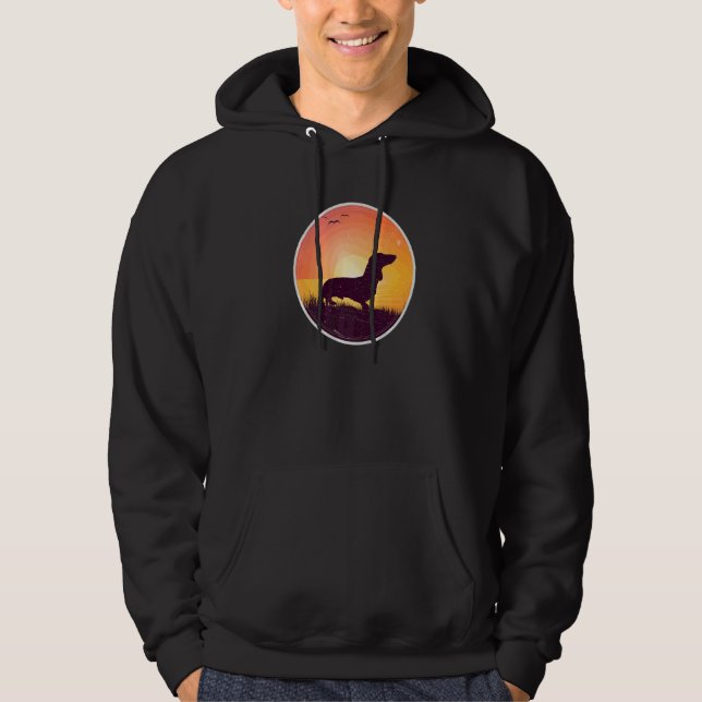 Dachshund Wiener Dog Ras 19 Hoodie (Framsida)