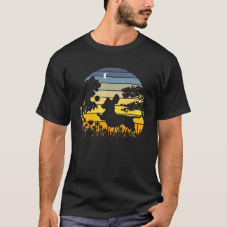 Dachshund - Wiener Dog - Solnedgång - Trädgård - N T Shirt