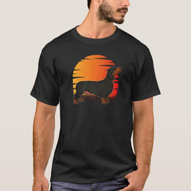 Dachshund Wiener Hund aveln 105 T Shirt (Framsida)