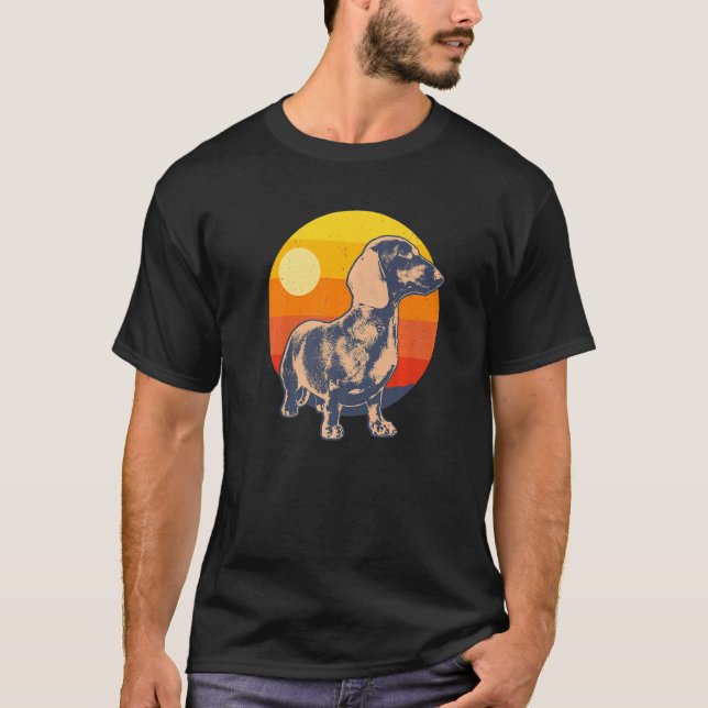 Dachshund Wiener Hund aveln 86 T Shirt (Framsida)