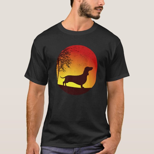 Dachshund Wiener Hund aveln 8 T Shirt (Framsida)