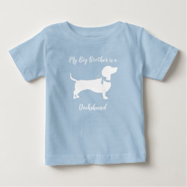 Dachshund Wiener Hund Baby Shower Blue Boy T Shirt