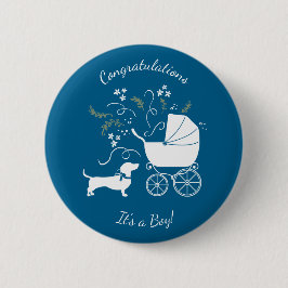 Dachshund Wiener Hund Baby Shower Knapp
