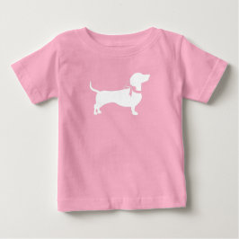 Dachshund Wiener Hund Baby Shower Rosa Girl T Shirt
