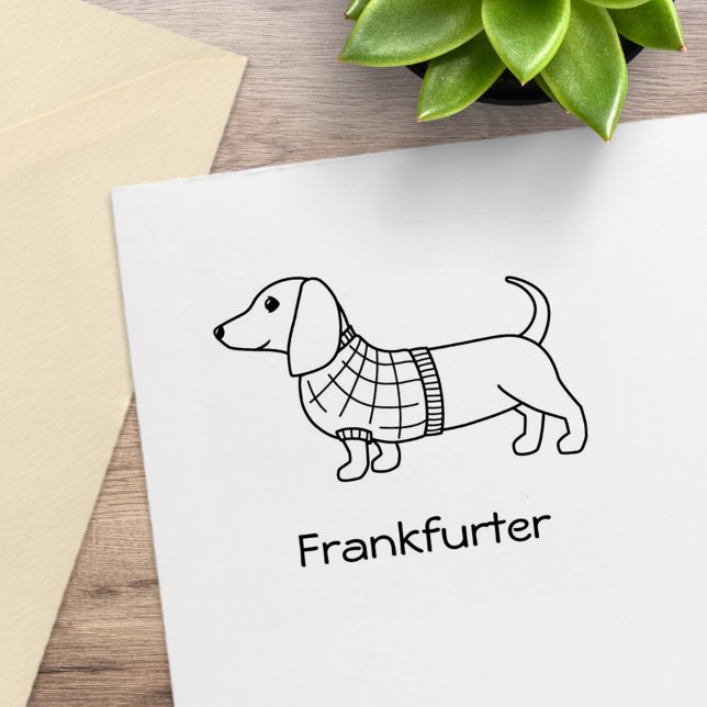 Dachshund Wiener Hund Play Sweater Stämpel (Skapare uppladdad)