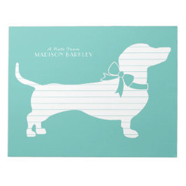 Dachshund Wiener Hund Puppy Anteckningsblock