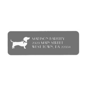 Dachshund Wiener Hund Puppy-etikett Returadress Etikett