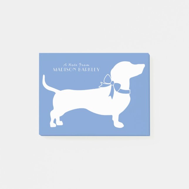 Dachshund Wiener Hund Puppy Post-it Block (Framsida)