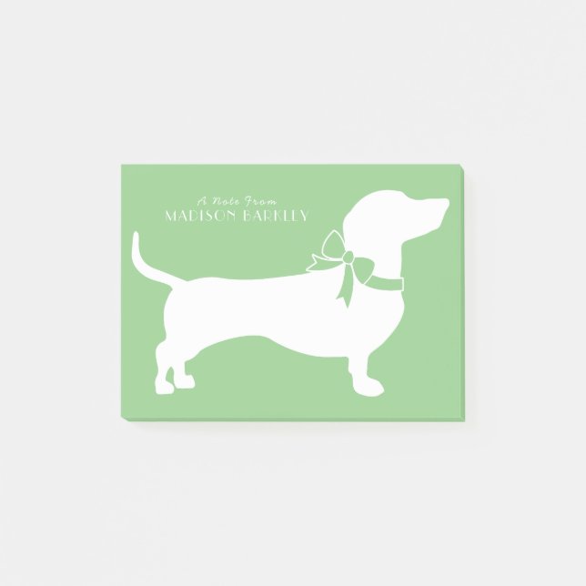 Dachshund Wiener Hund Puppy Post-it Notes (Framsida)