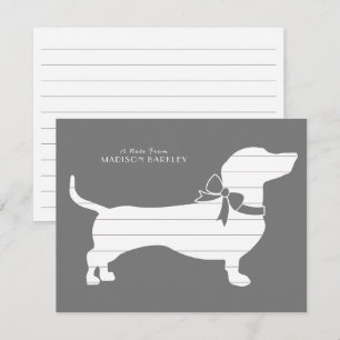 Dachshund Wiener Hund Puppy - tackkort Tack Kort