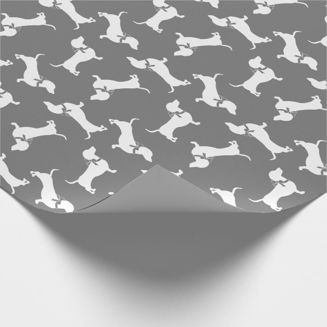 Dachshund Wiener Hund Puppy Wrapping Papper Presentpapper (Hörn)