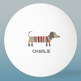 Dachshund Wiener Sause Dog Personalized Name Pingisboll