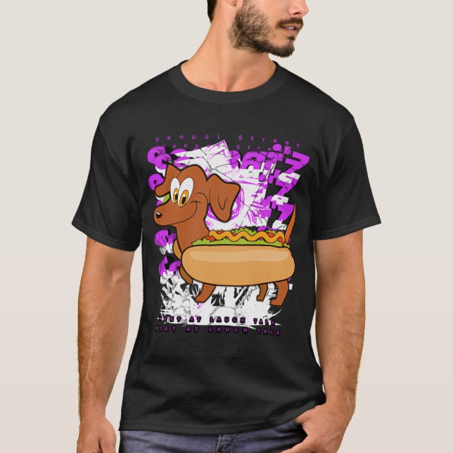 Dachshund Wiener Sause Hund Sweater Manar Woman Ki T Shirt (Framsida)