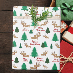 Dachshund Winter Wonderland jul Gift Wrap Presentpapper