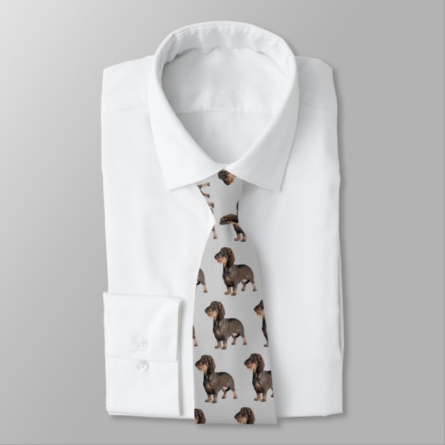 Dachshund Wirehaged Hund Tie Slips (Bunden)
