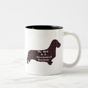 Dachshund Wirehjärn BFF Mugg