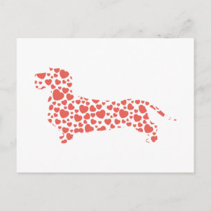 Dachshund Wirehred Vykort