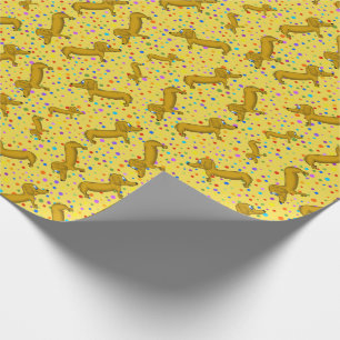 Dachshund Wrapping Papper Presentpapper