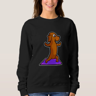 Dachshund yogaställningar Sport Gymnastik Ohmmm Hj T Shirt