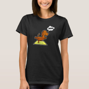 Dachshund yogaställningar Sport Gymnastik Ohmmm Hj T Shirt