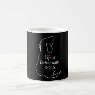 Dachshundens livslängd är bättre med Hundar-citate Kaffemugg