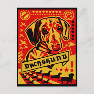 Dachshundpropaganda Vykort