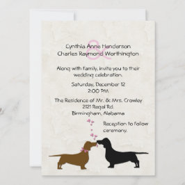 Dachshunds Anpassningsbar Elfenbenskustens inbjuda Inbjudningar