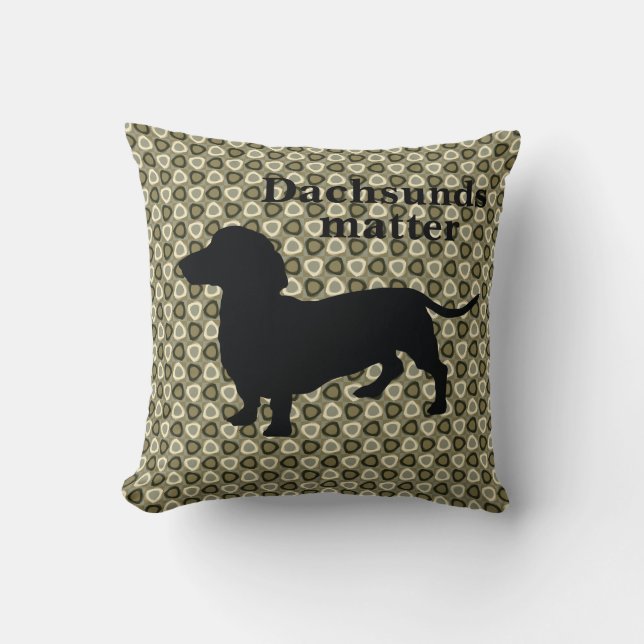 Dachshunds betyder något Dekorativ kudde (Framsida)