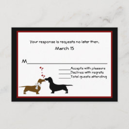 Dachshunds-Bröllop OSA-kort OSA Kort