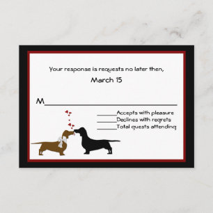 Dachshunds-Bröllop OSA-kort OSA Kort