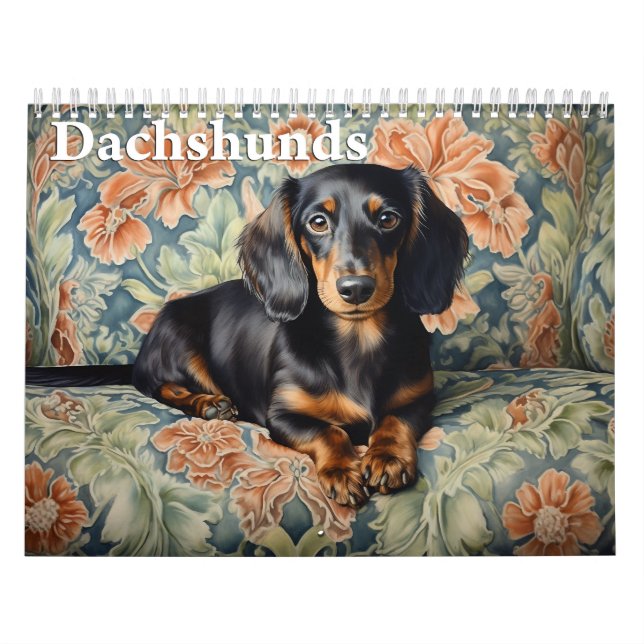 Dachshunds Calendar, varje år Kalender (Omslag)