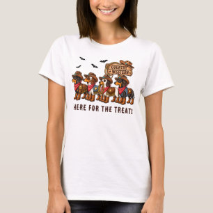 Dachshunds Doxie Halloween Country Western T Shirt