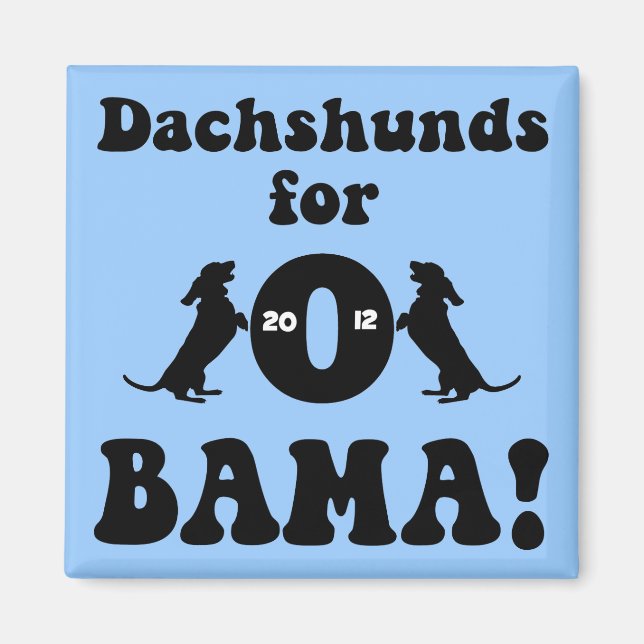 dachshunds for Obama Magnet (Framsidan)