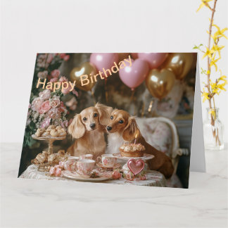 Dachshunds Förtjusning Kort