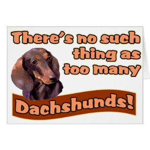 DACHSHUNDS HÄLSNINGSKORT